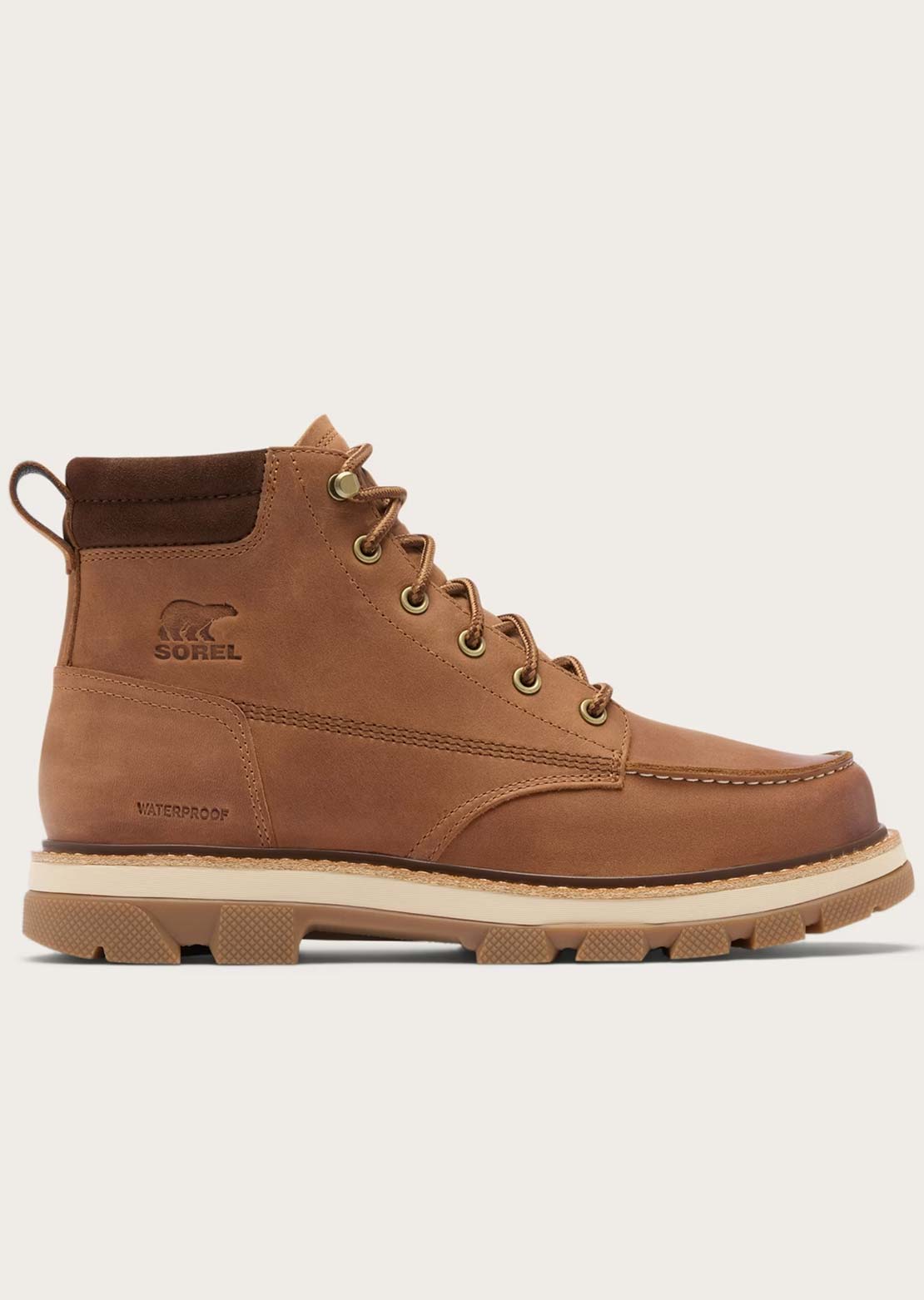Sorel Men's Lark-47 Moc Toe Casual Boots Velvet Tan/Tobacco