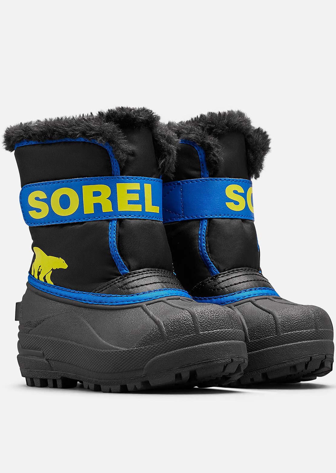 Sorel Toddler Snow Commander Boots Black/Super Blue