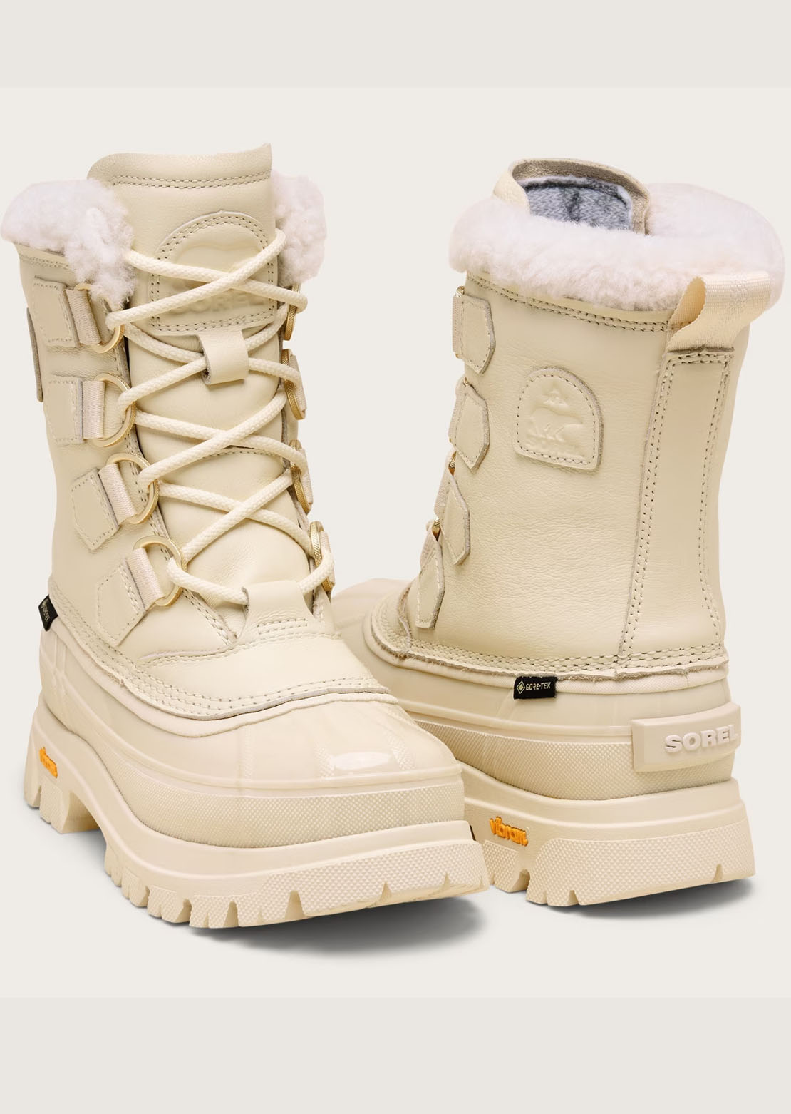 Sorel Women's Caribou Horizon GTX Winter Boots Honey White