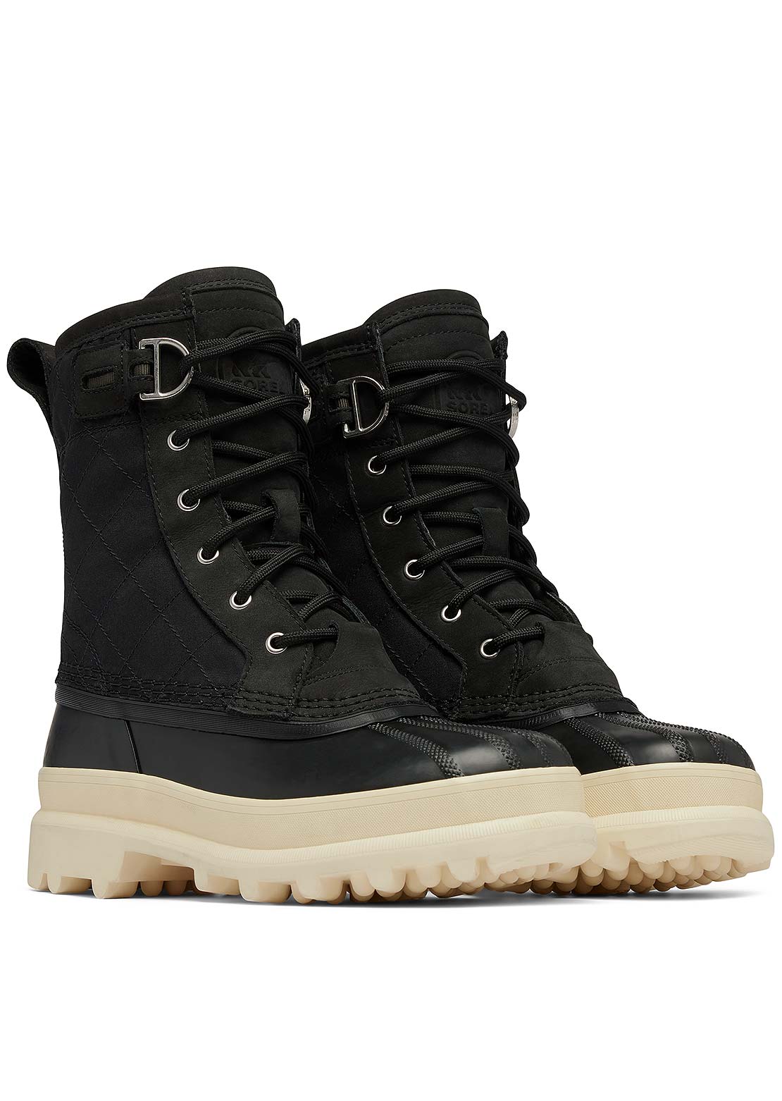 Sorel Women's Caribou Royal Winter Boots Black/Chalk