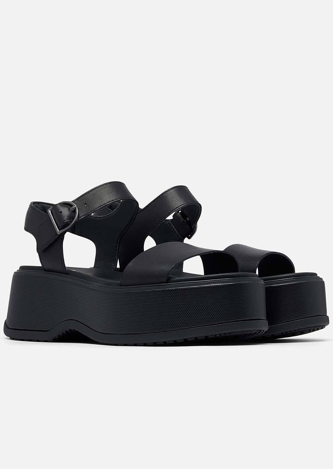 Sorel Women's Dayspring Ankle Strap Sandals Black/Black