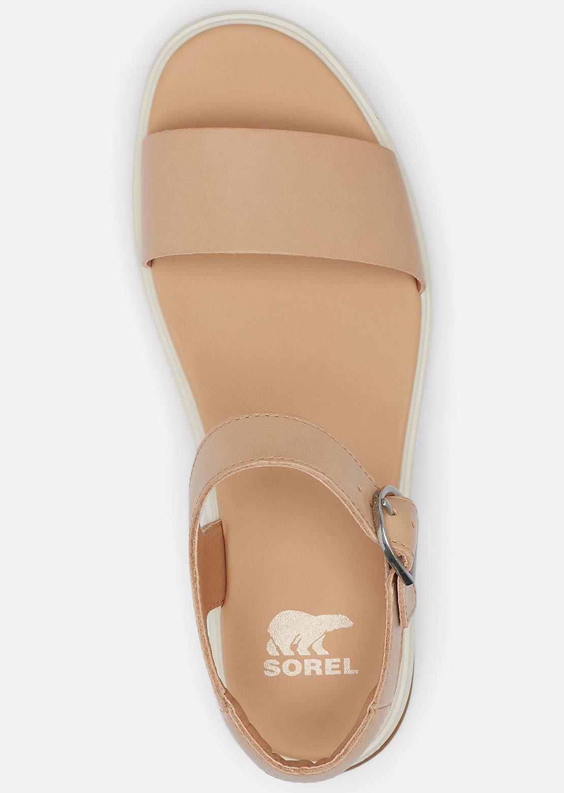Sorel Women's Dayspring Ankle Strap Sandals Honest Beige/Chalk