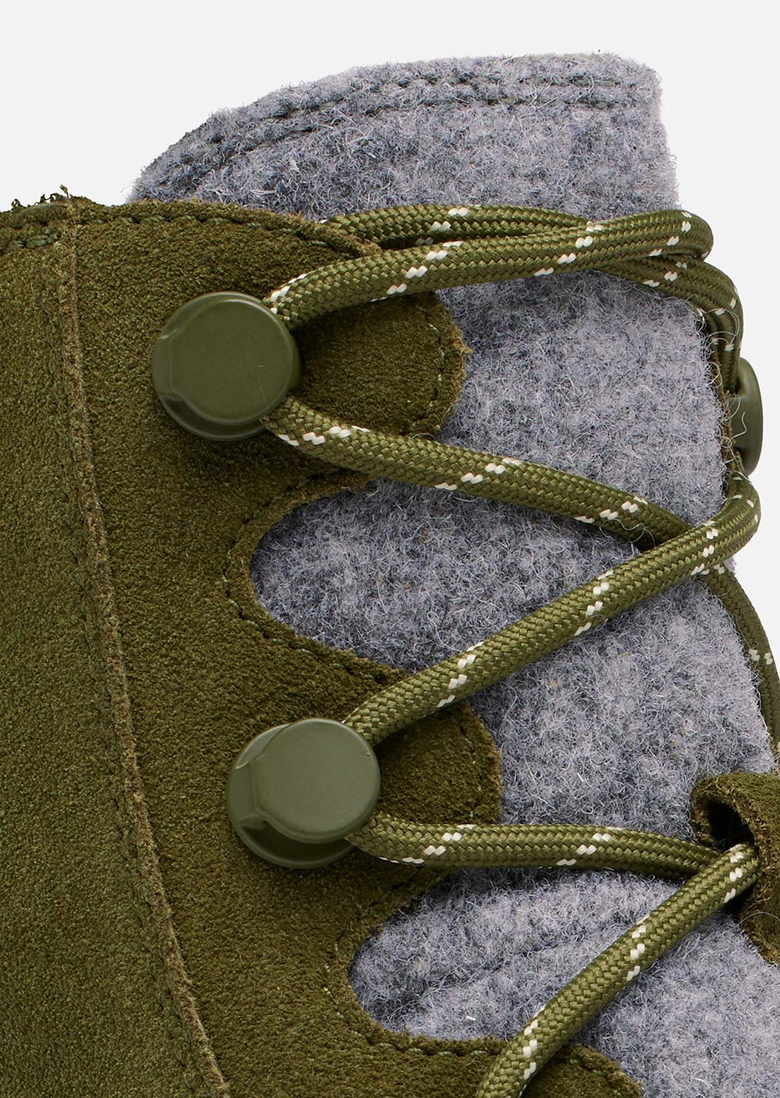 Sorel Women's Explorer III Joan Waterproof Boots Utility Green/Chalk