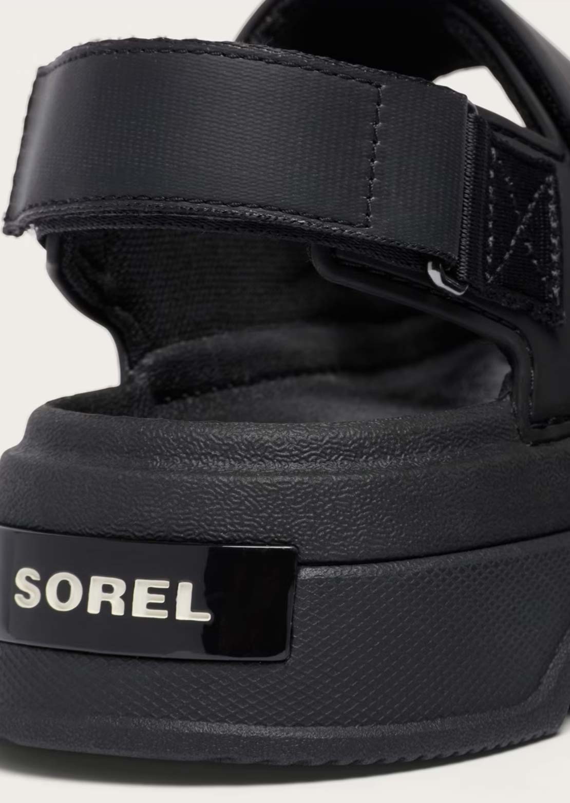 Sorel Women's Kinetic Sunchase Ankle Strap Sandals Black/Sea Salt