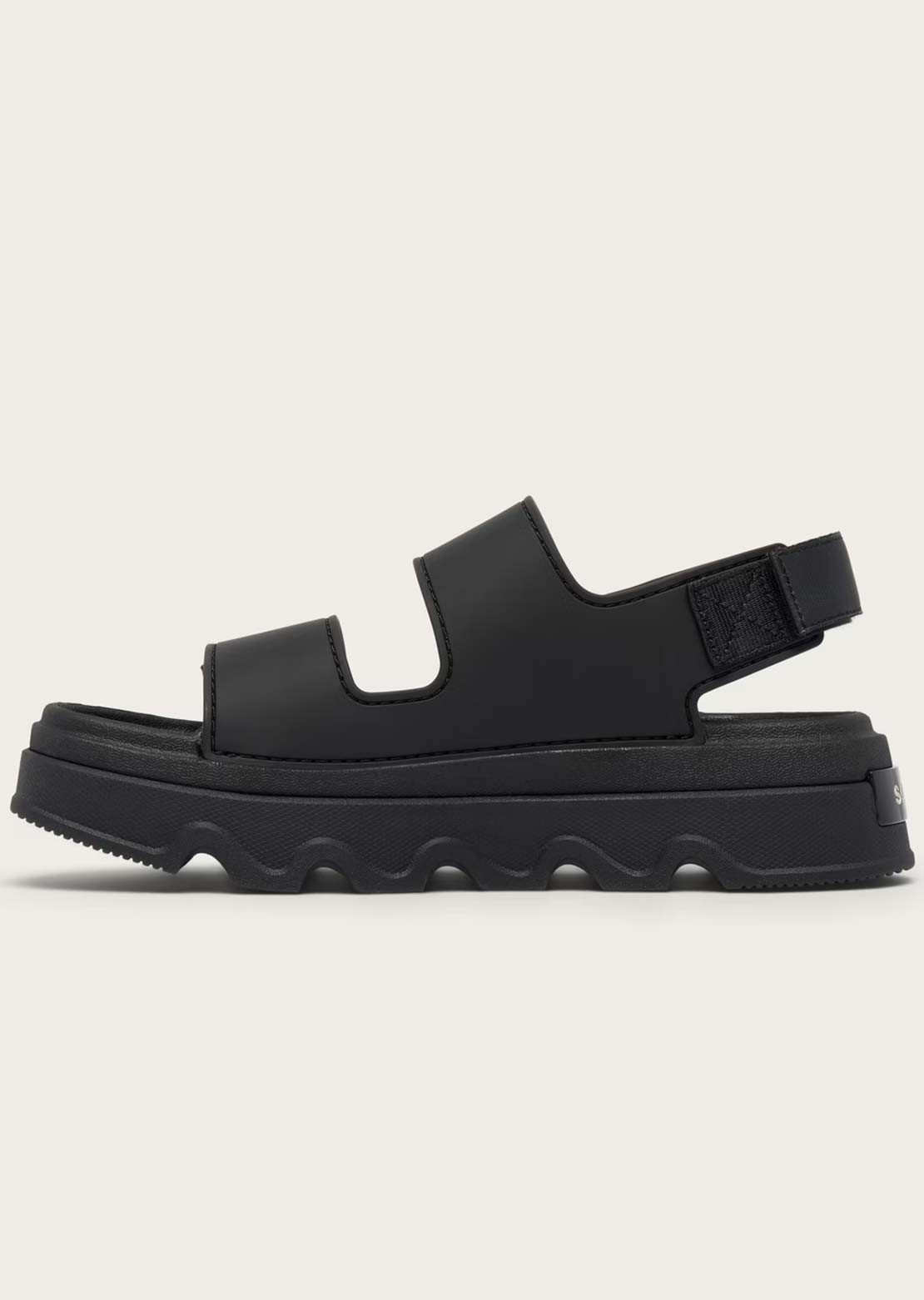 Sorel Women's Kinetic Sunchase Ankle Strap Sandals Black/Sea Salt