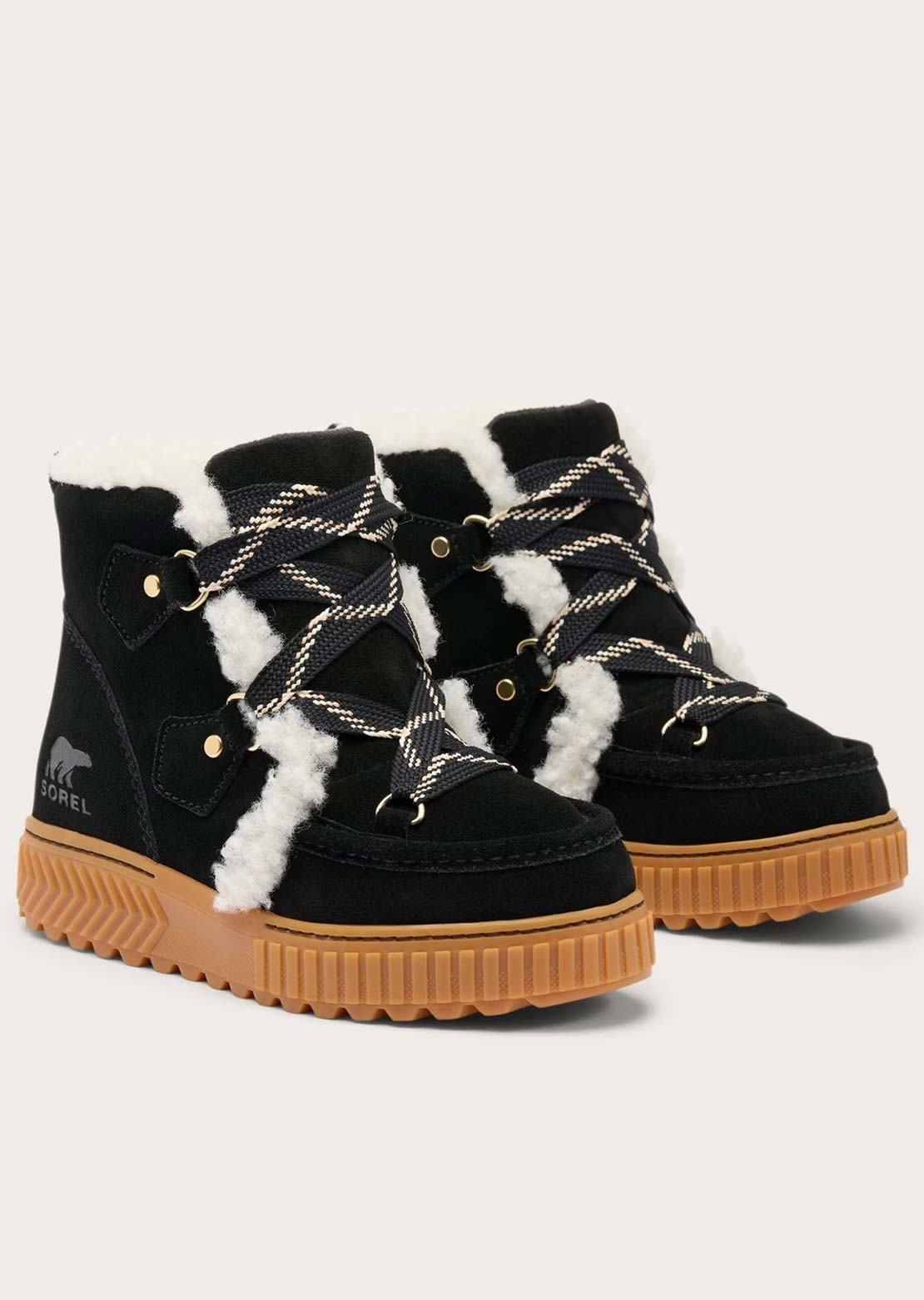 Sorel Women's Ona Ave Alpine Plus Casual Boots Black/Gum