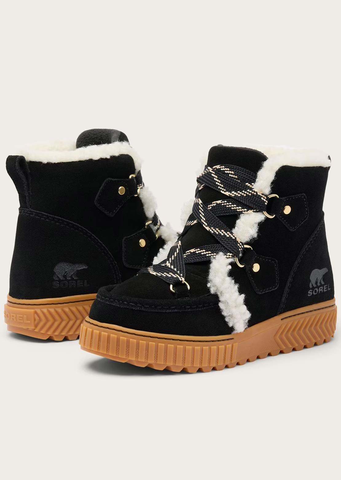 Sorel Women's Ona Ave Alpine Plus Casual Boots Black/Gum
