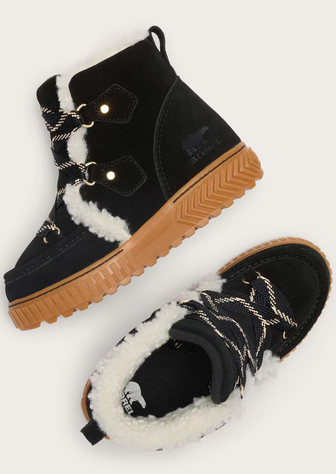 Sorel Women's Ona Ave Alpine Plus Casual Boots Black/Gum