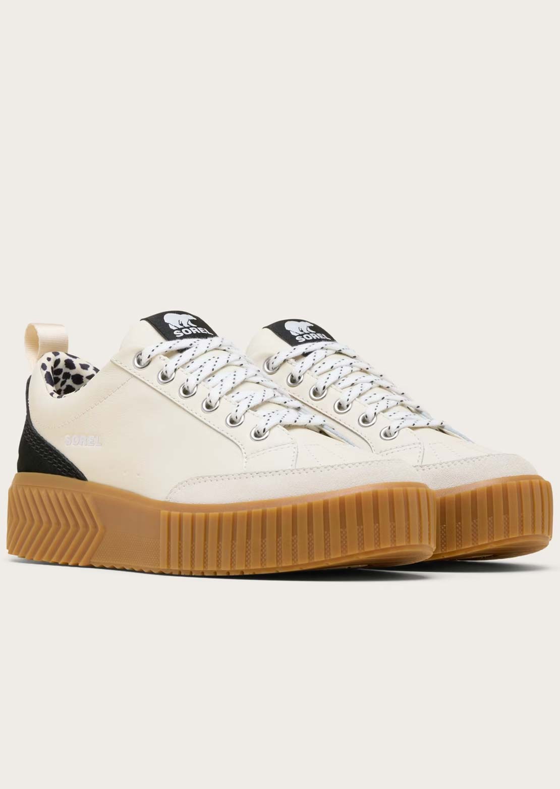 Sorel Women's ONA Ave Low Sneaker Waterproof Shoes Chalk/Black