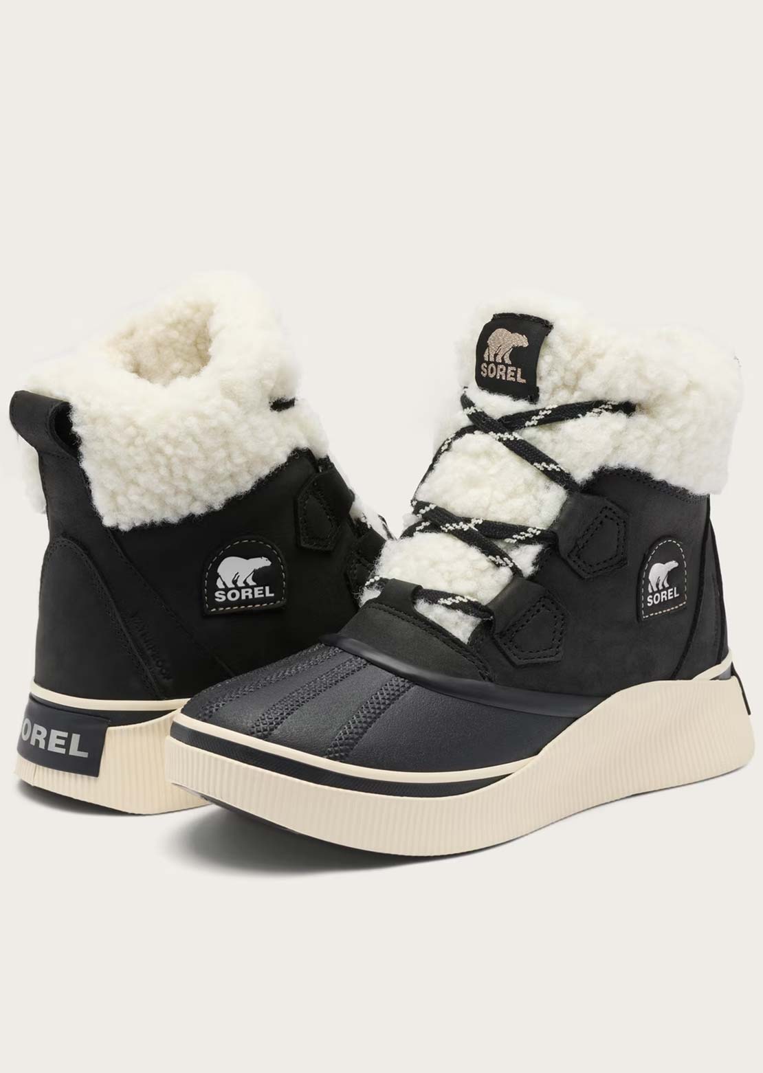 Sorel Women's Out N About Iv Chillz Casual Boots Black/Sea Salt