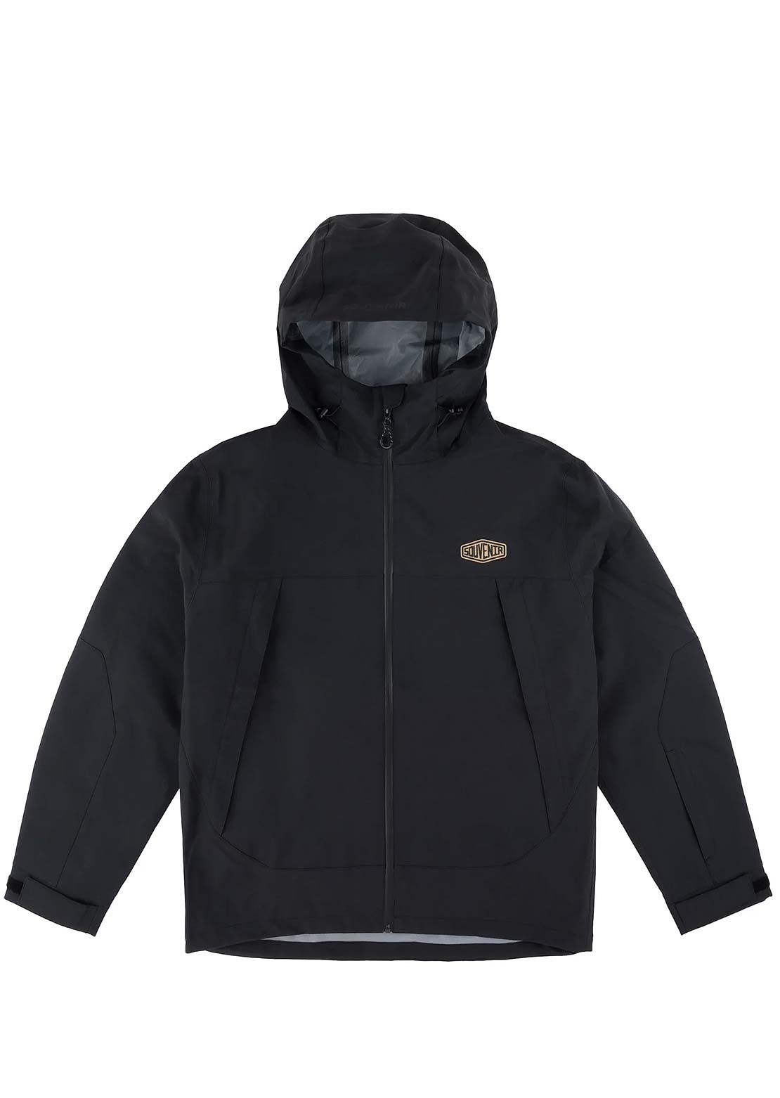 Souvenir Men&#39;s 3 Layer Ripstop Shell Jacket Black