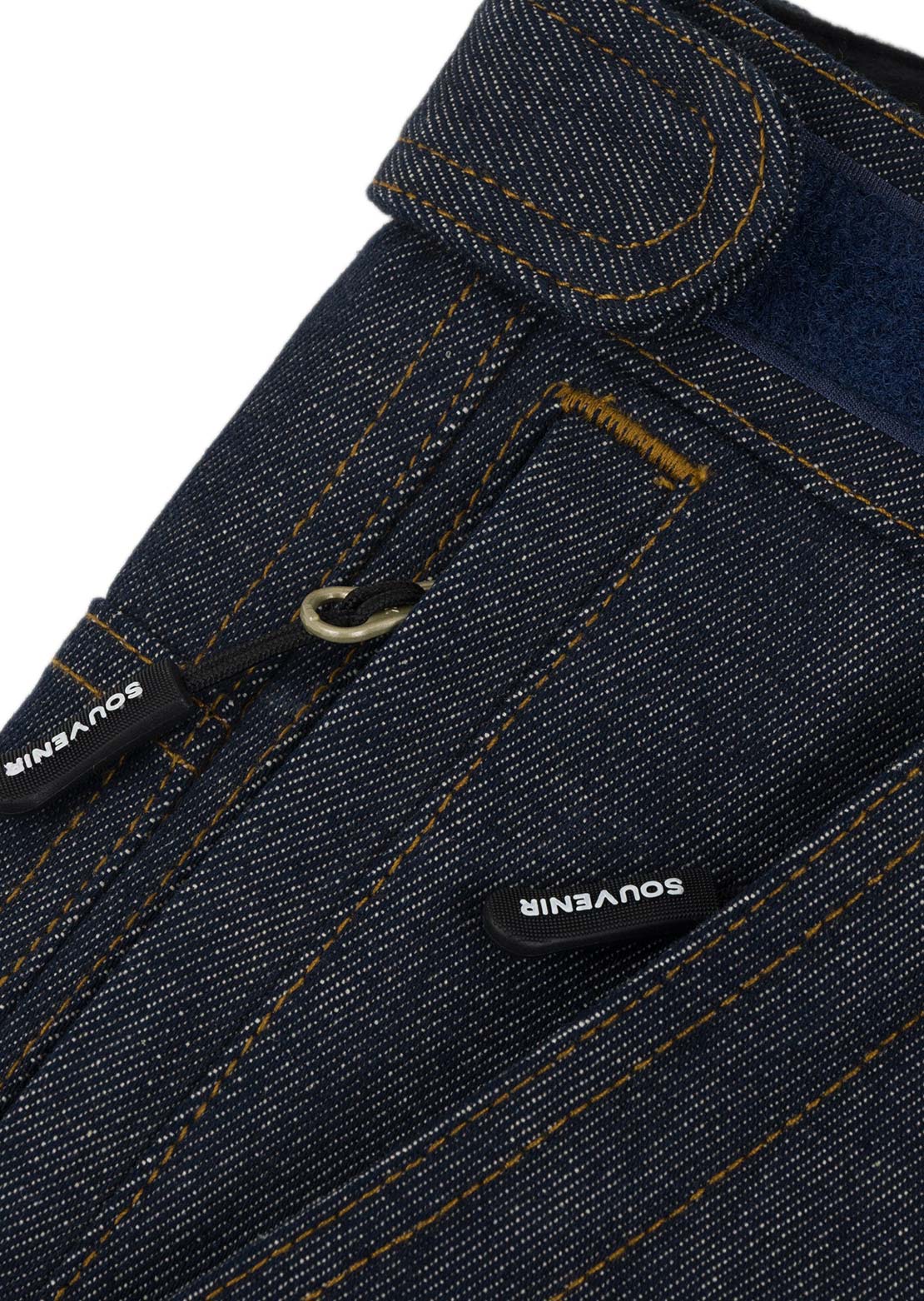 Souvenir Unisex 3 Ply Denim Pants Dark Indigo