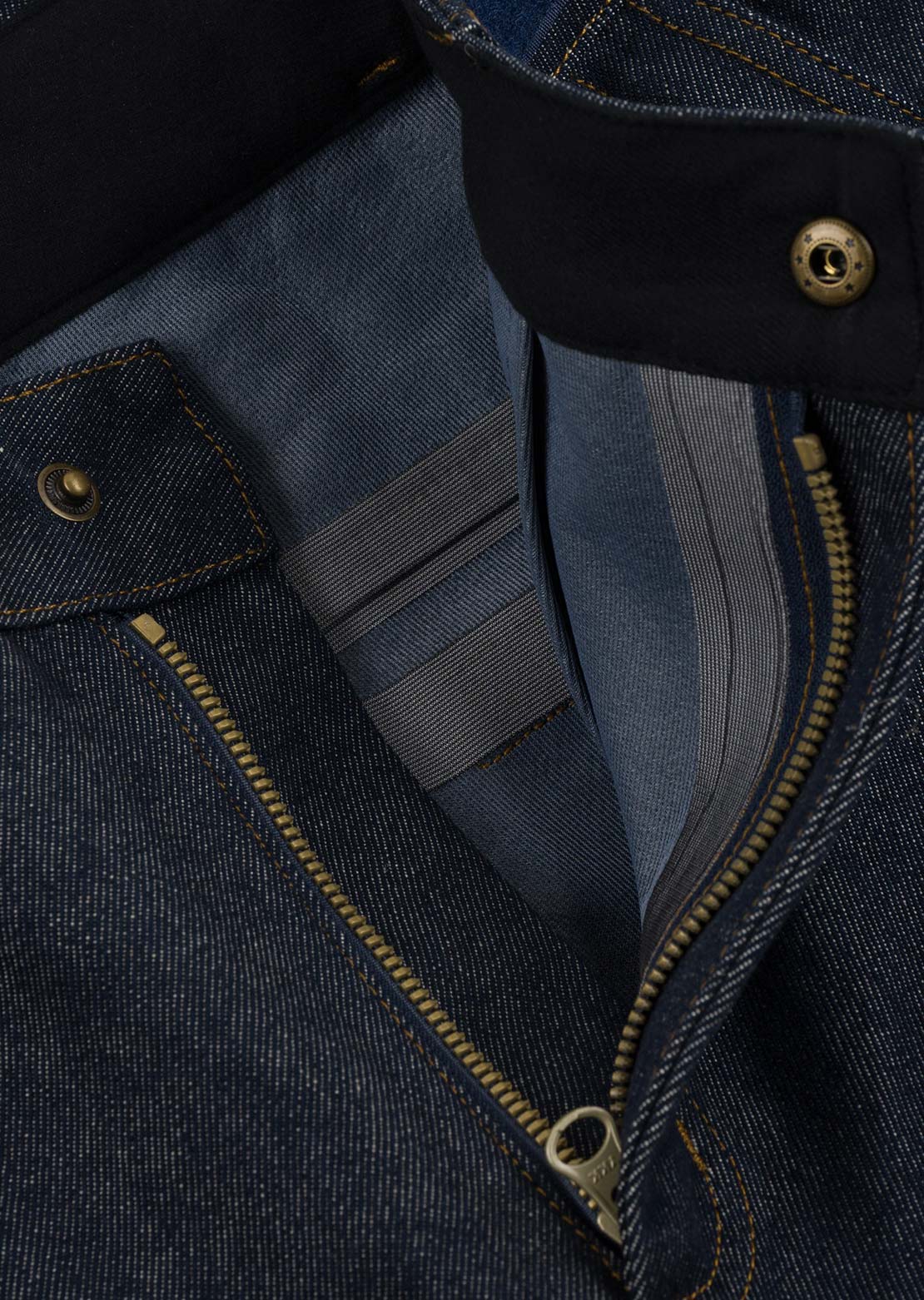 Souvenir Unisex 3 Ply Denim Pants Dark Indigo