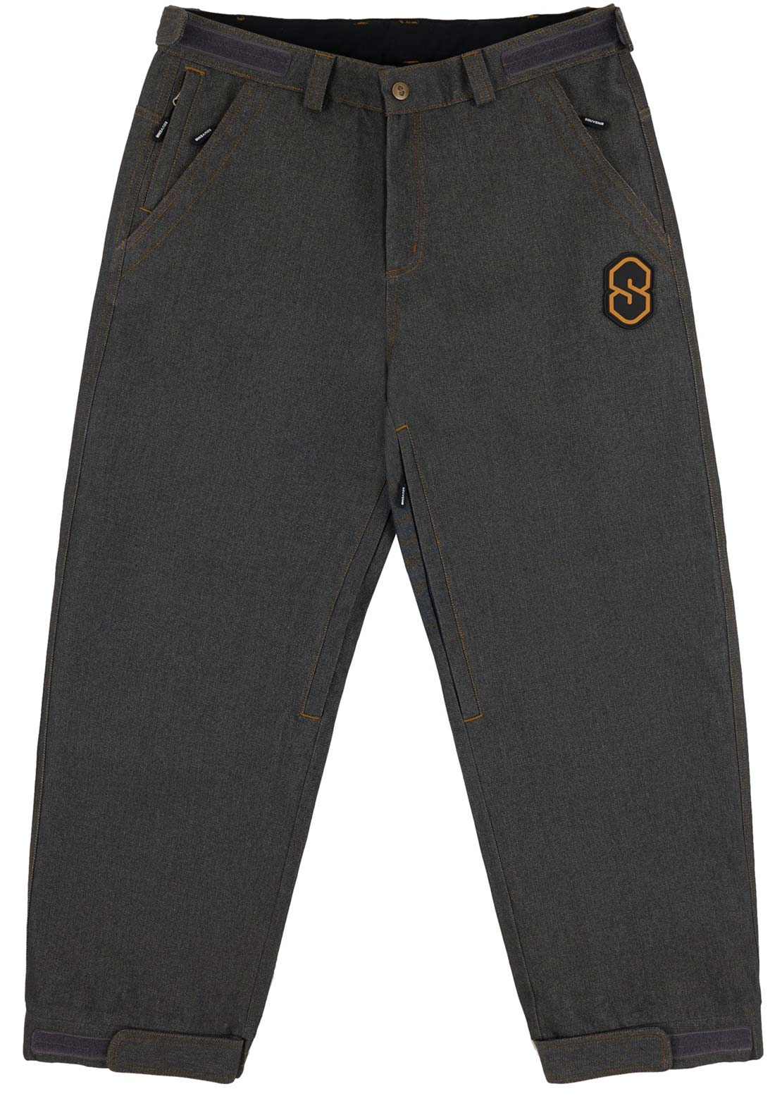 Souvenir Unisex 3 Ply Denim Pants Faded Grey