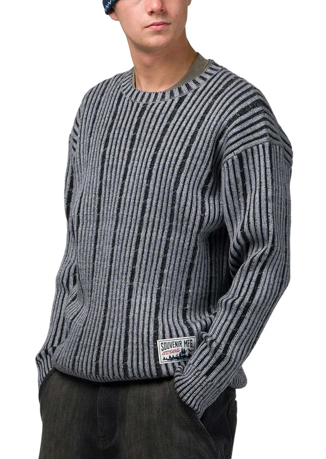 Souvenir Unisex Chunky Knit Sweater Black