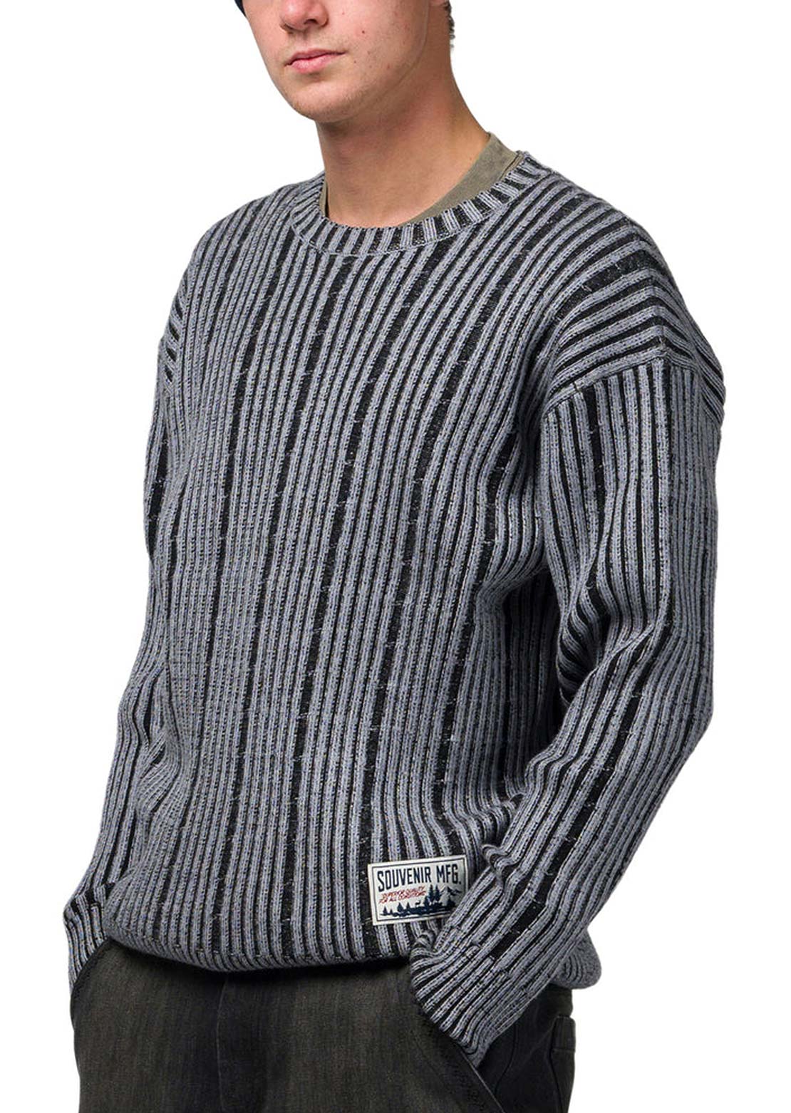 Souvenir Unisex Chunky Knit Sweater Black