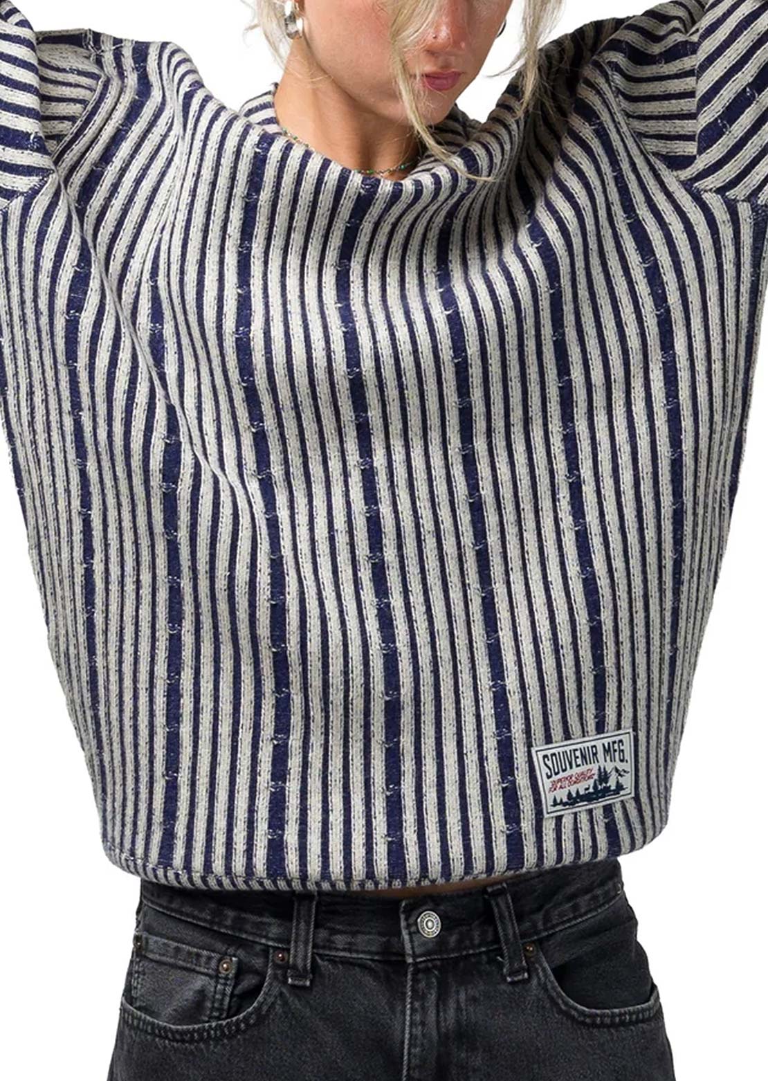 Souvenir Unisex Chunky Knit Sweater Navy