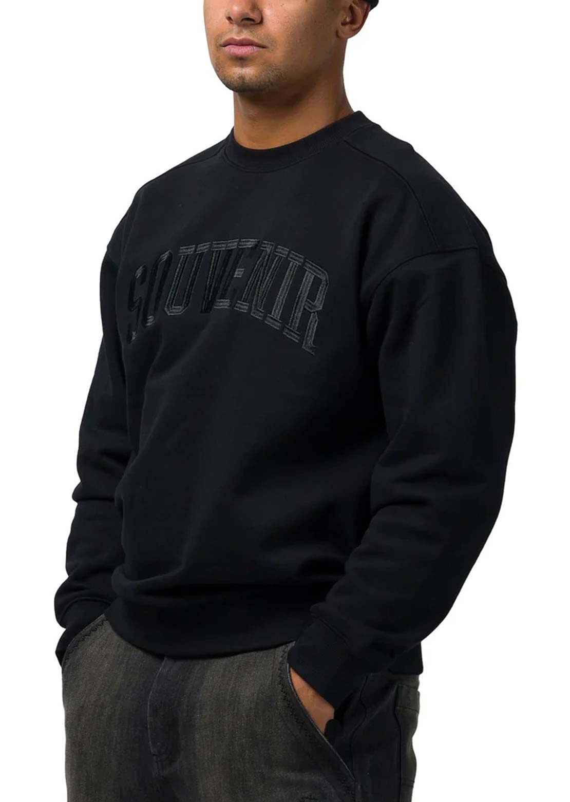 Souvenir Unisex Collegiate Crewneck Black