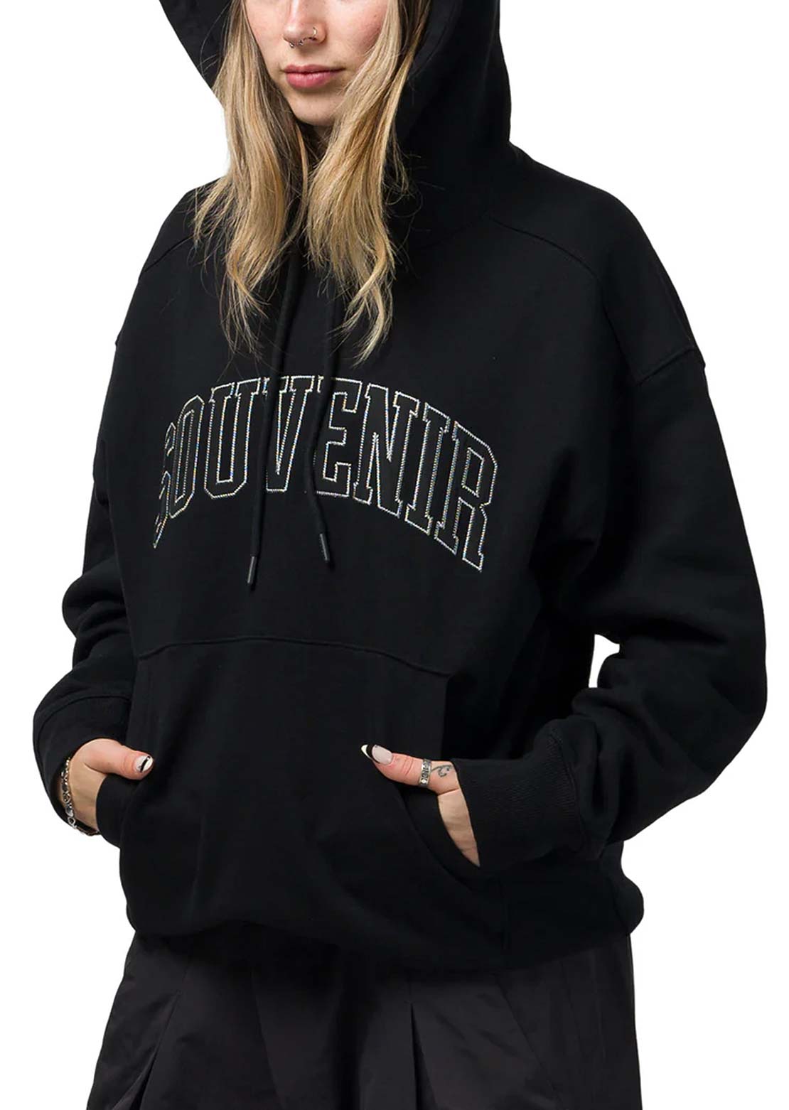 Souvenir Unisex Collegiate Hood Black