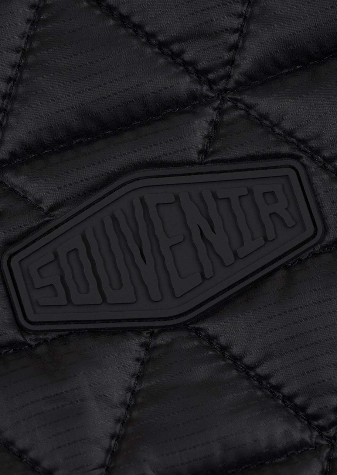 Souvenir Unisex Convertible Micro Puffer Jacket Black