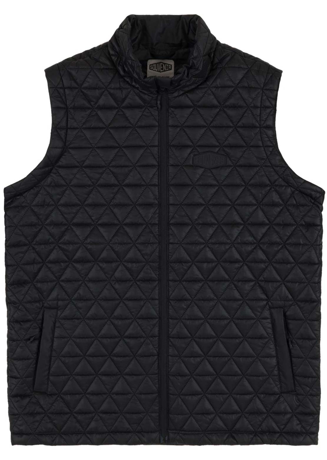 Souvenir Unisex Convertible Micro Puffer Jacket Black