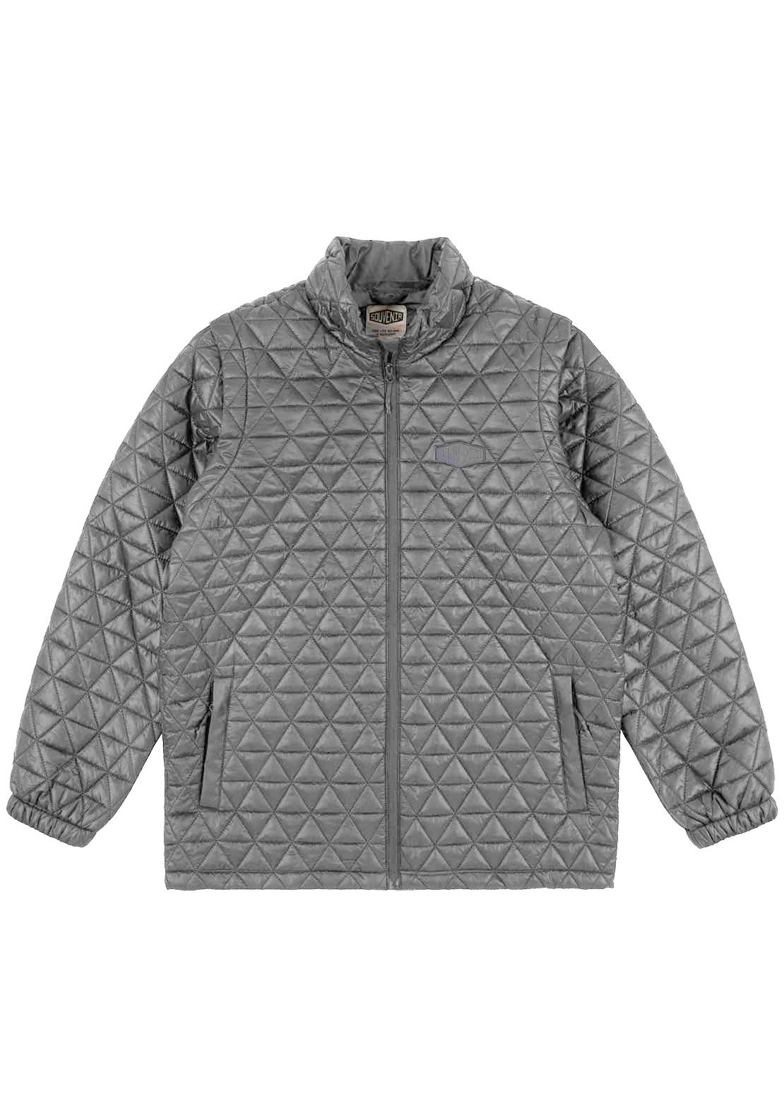 Souvenir Unisex Convertible Micro Puffer Jacket Cool Grey