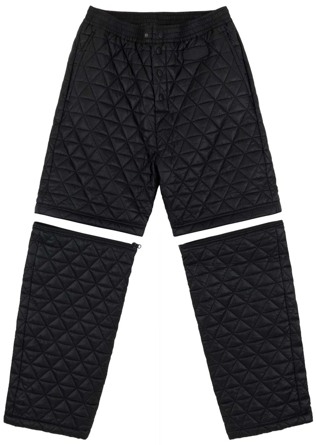 Souvenir Unisex Convertible Micro Puffer Pants Black