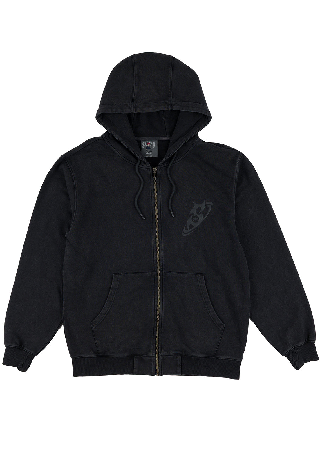 Souvenir Unisex Dirty Zip Hood Dirty Black