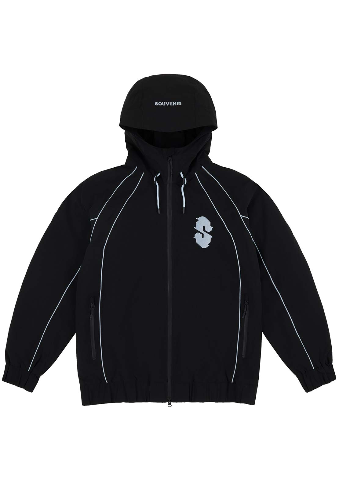 Souvenir Unisex Insulated Track Jacket Black
