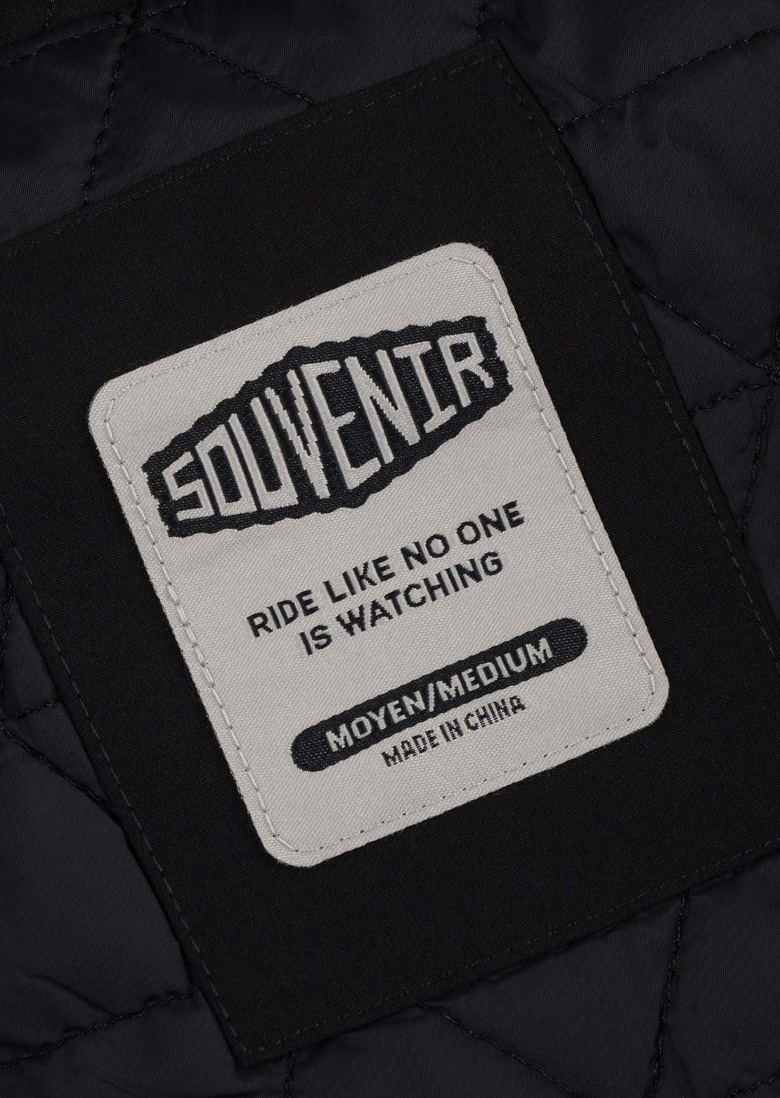 Souvenir Unisex Insulated Track Jacket Black