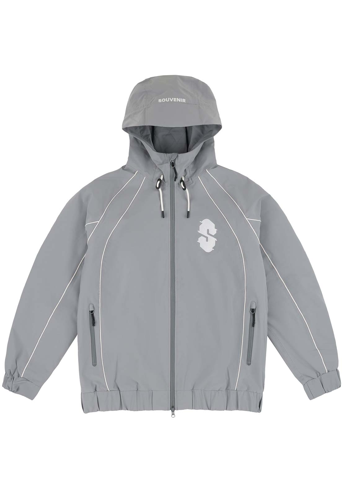 Souvenir Unisex Insulated Track Jacket Cool Grey