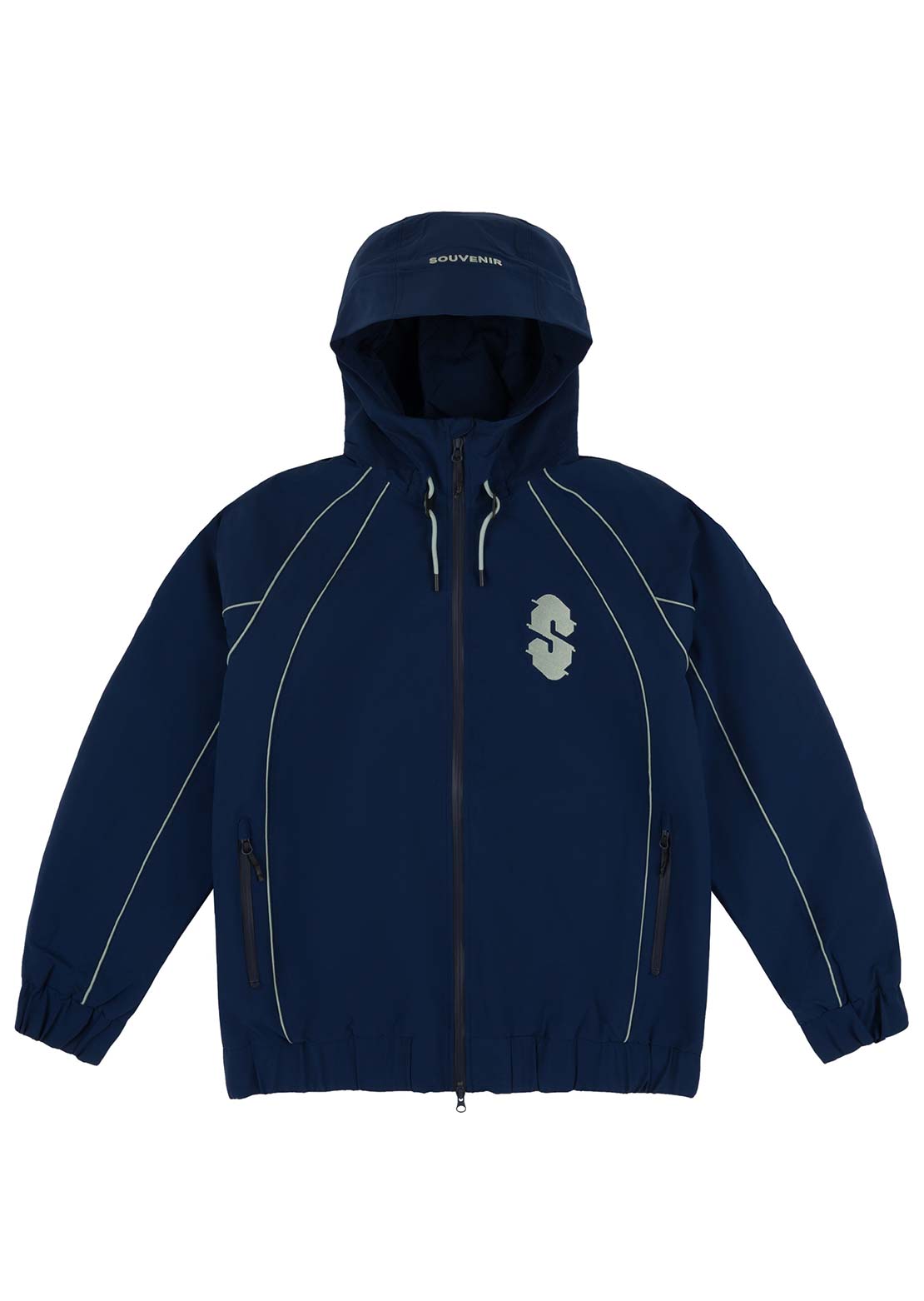 Souvenir Unisex Insulated Track Jacket Navy