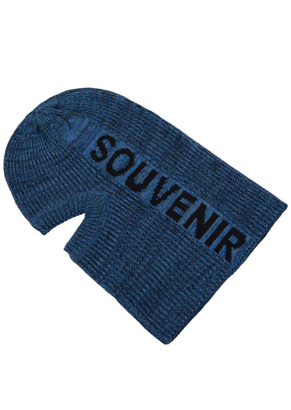 Souvenir Unisex Multi Yarn Burgular Mask Blues