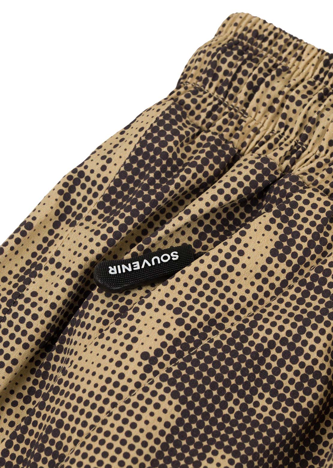 Souvenir Unisex Parachute Pants Brown Blotch Print