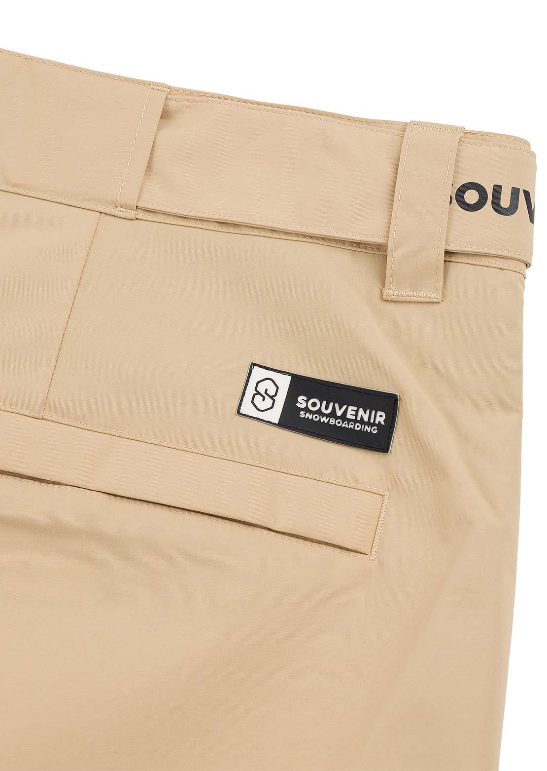 Souvenir Unisex Pleated Chino Pants British Khaki