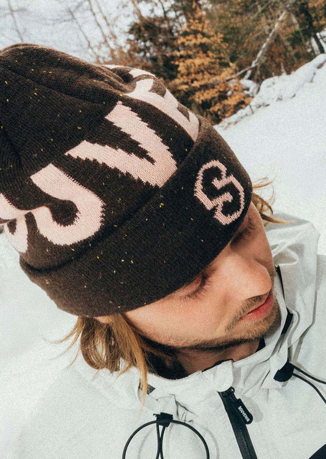 Souvenir Unisex Speckled Cuff Beanie Chocolate