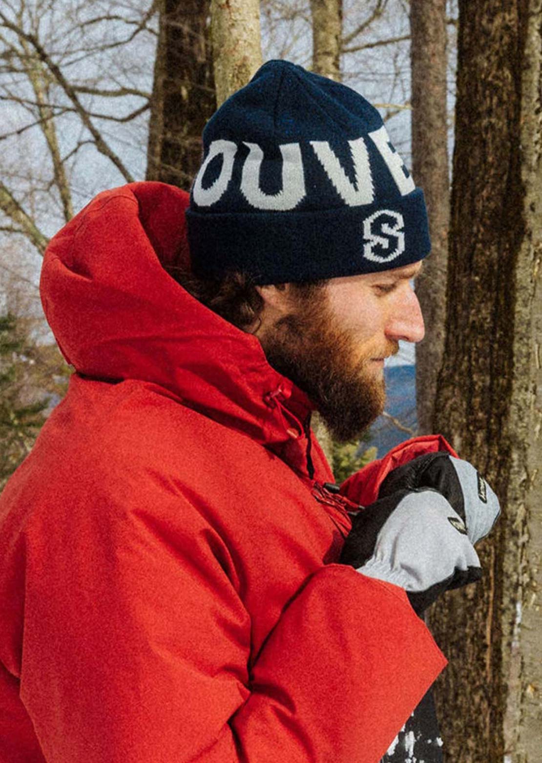 Souvenir Unisex Speckled Cuff Beanie Navy