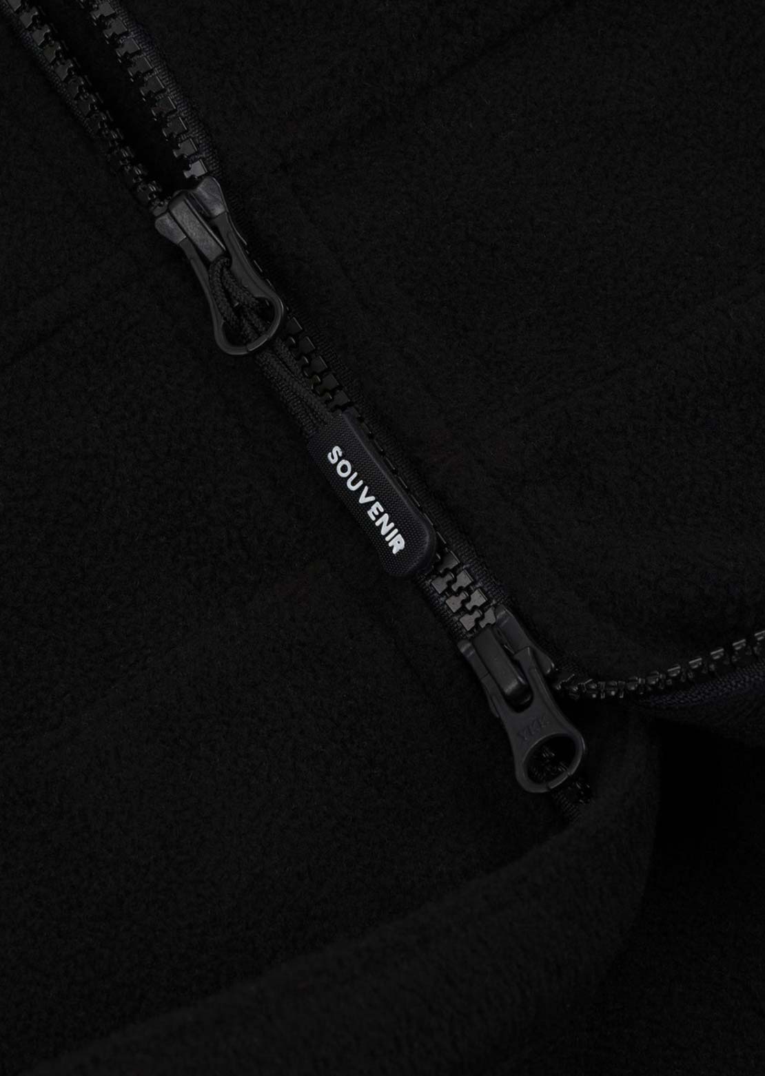 Souvenir Unisex Tech Zip Up Fleece Black