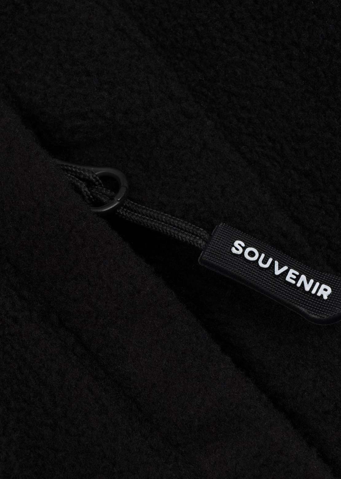Souvenir Unisex Tech Zip Up Fleece Black