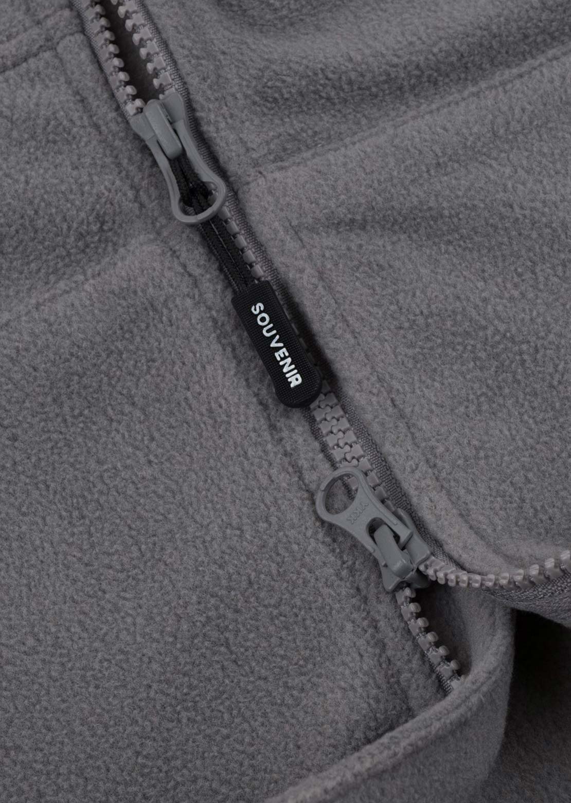 Souvenir Unisex Tech Zip Up Fleece Cool Grey