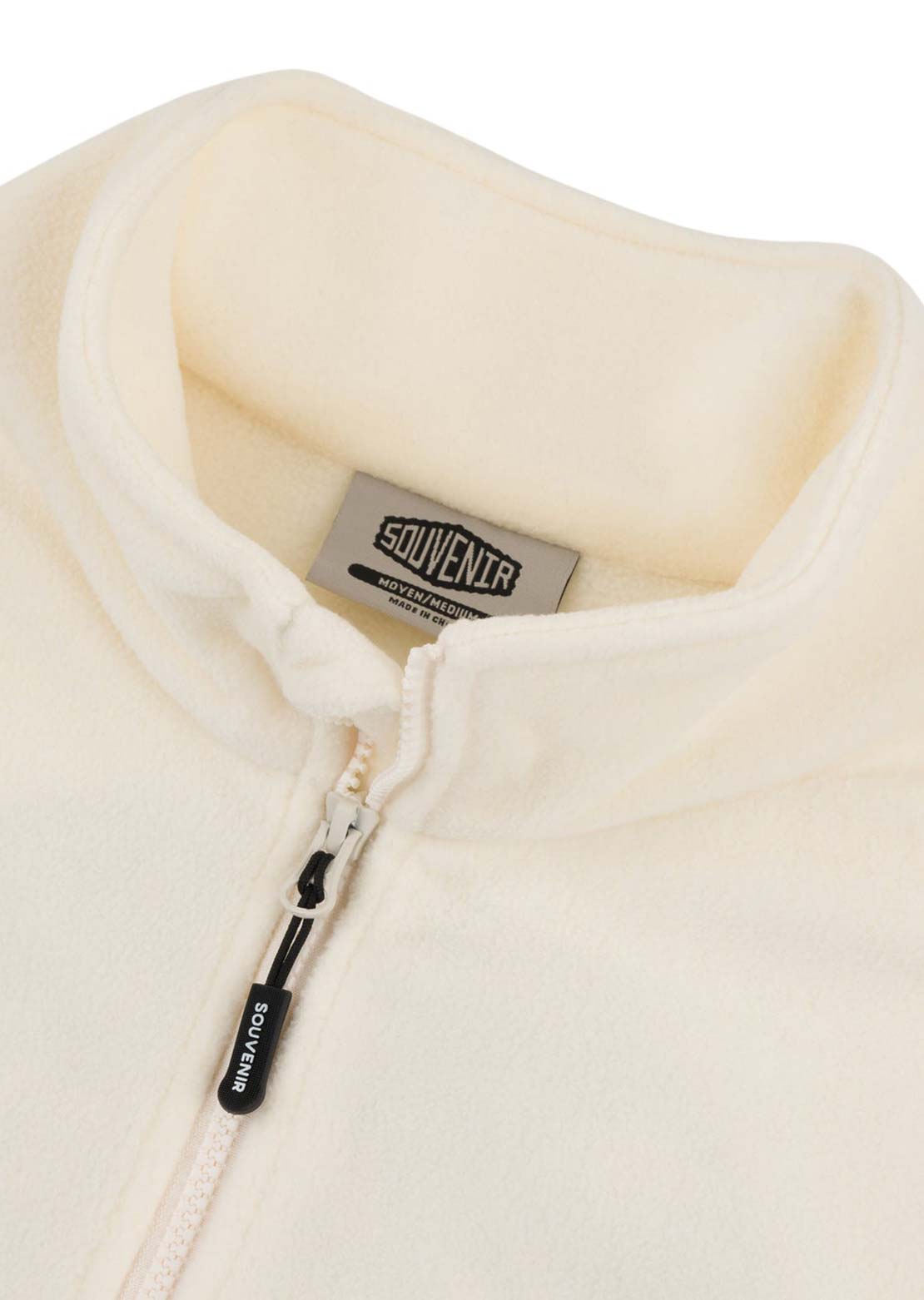 Souvenir Unisex Tech Zip Up Fleece Marshmallow