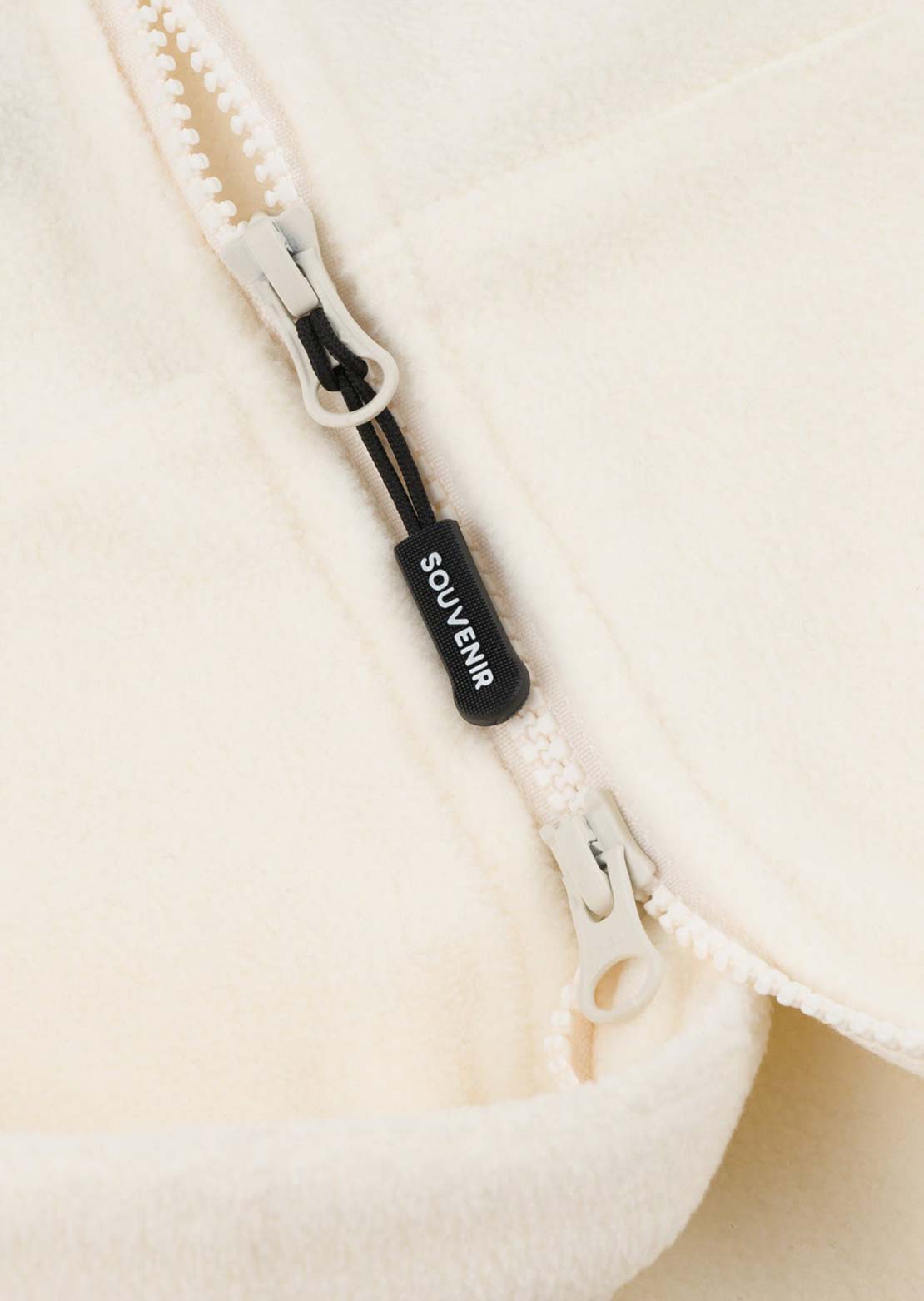 Souvenir Unisex Tech Zip Up Fleece Marshmallow