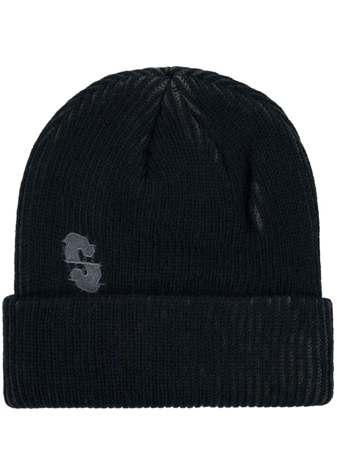 Souvenir Unisex Two Tone Rib Beanie Black