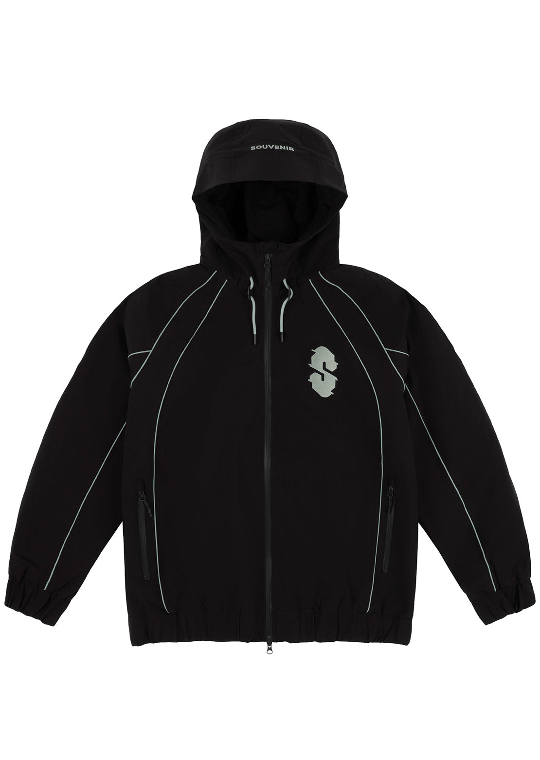 Souvenir Women's Insulated Track Jacket Black