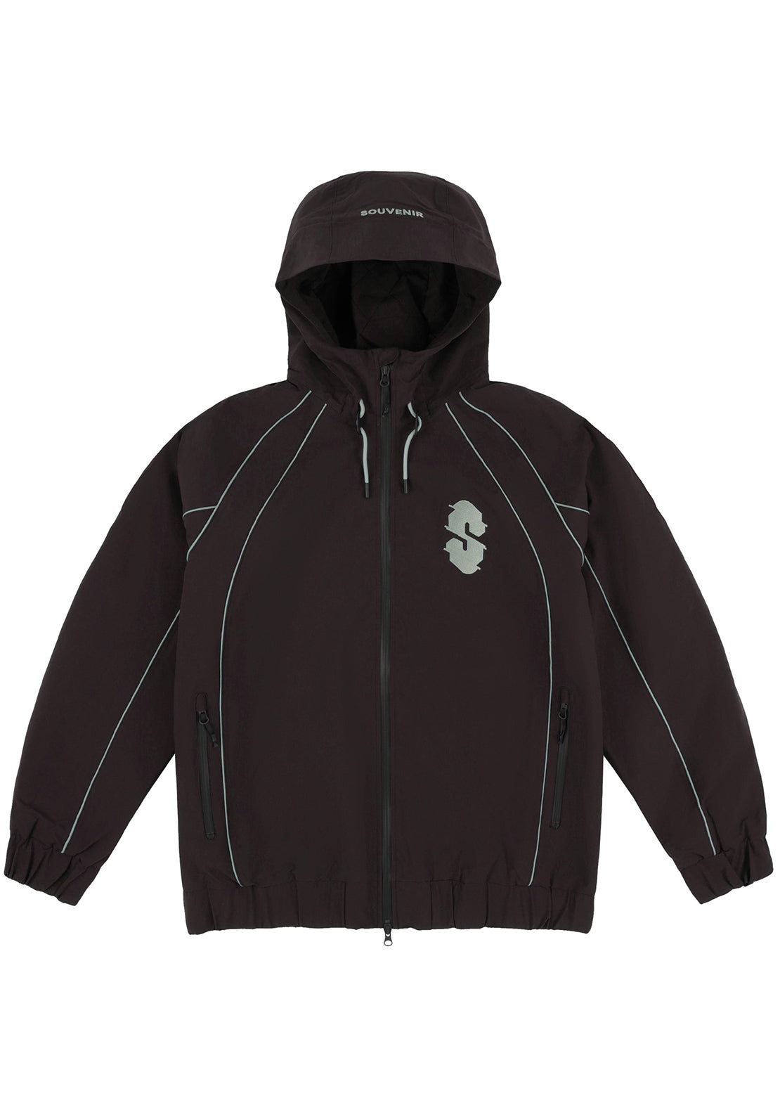 Souvenir Women's Insulated Track Jacket Cocoa