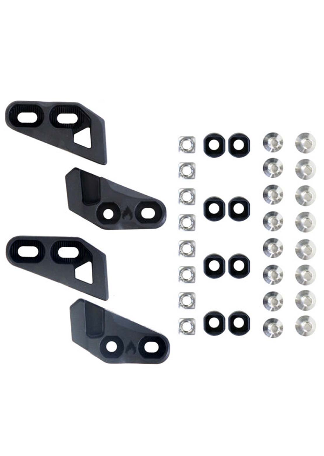Spark Unisex Through-Mount Molded Fixie Clips Black