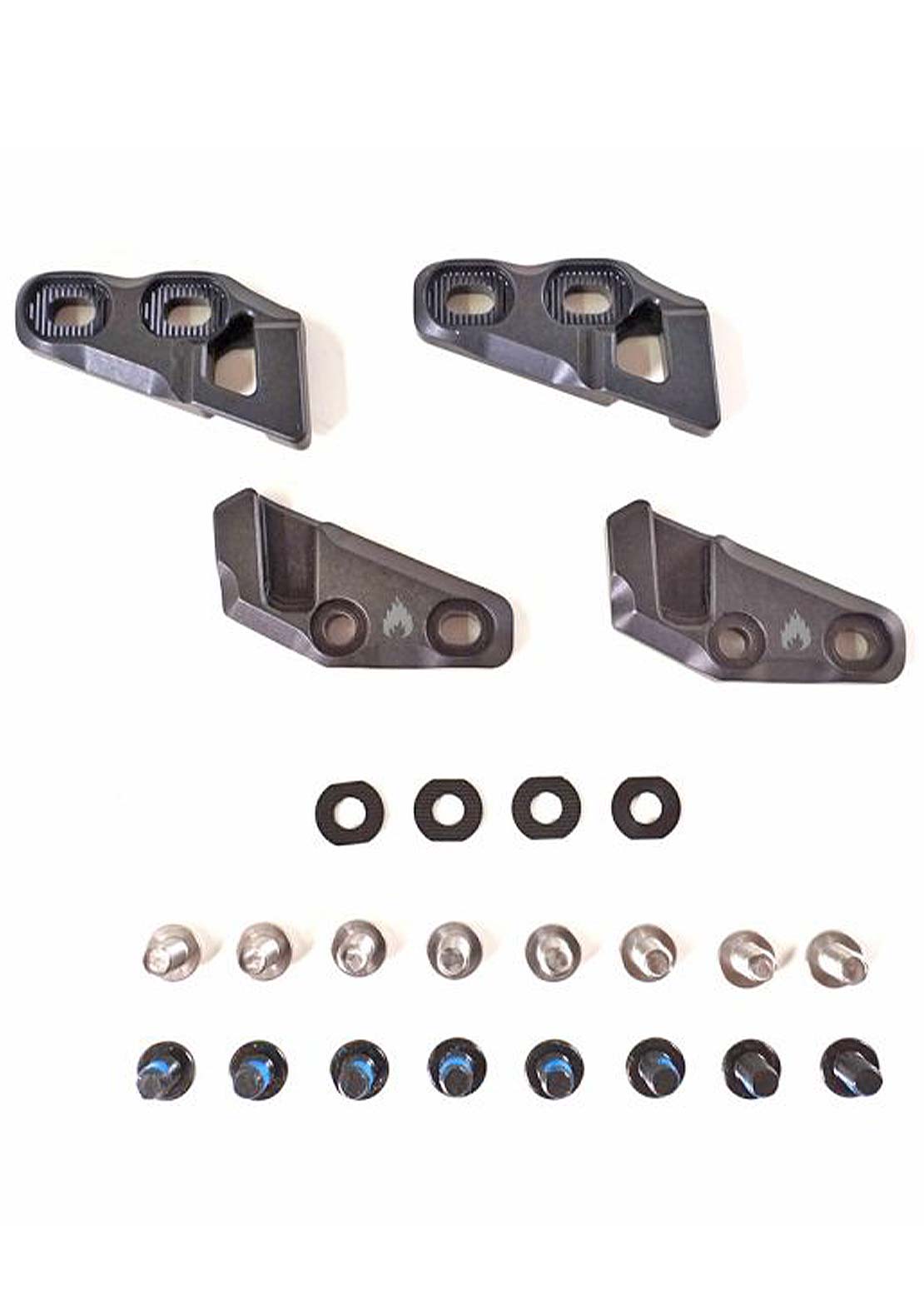 Spark Unisex Top-Mount Molded Fixie Clips Black