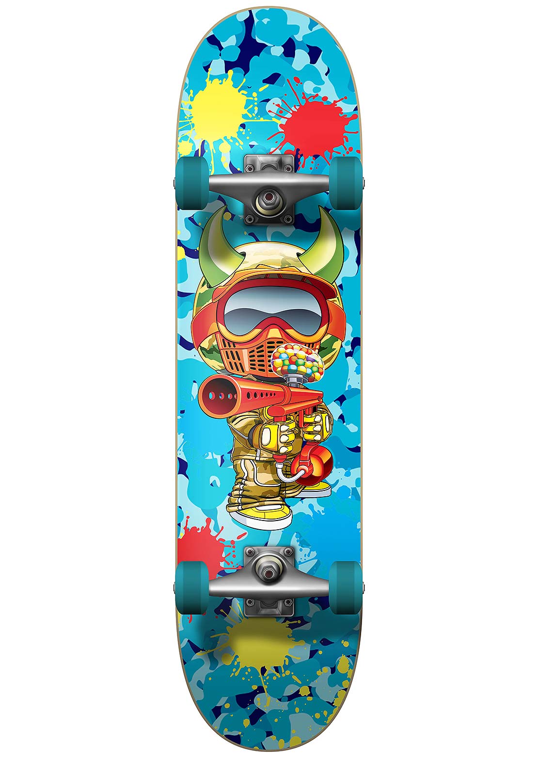Speed Demons Paintballer Complete Skateboard Blue Camo