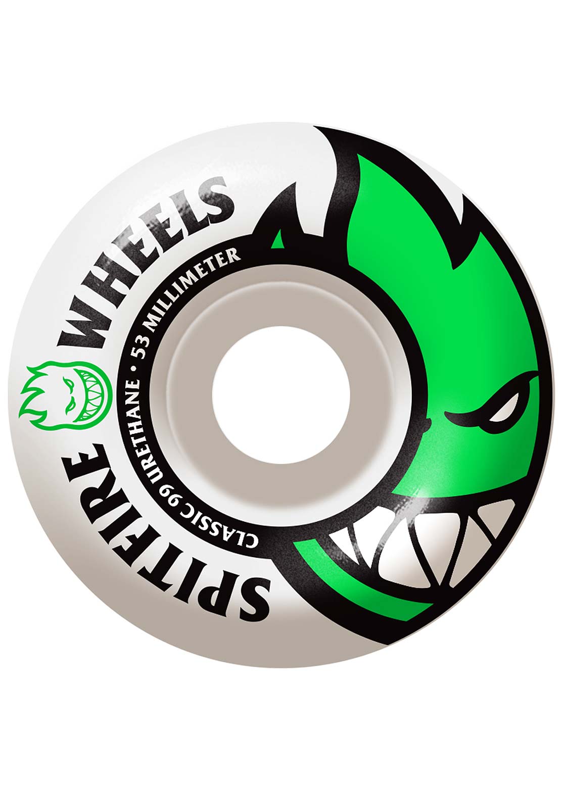 Spitfire 99D Bighead Skateboard Wheels White/Green