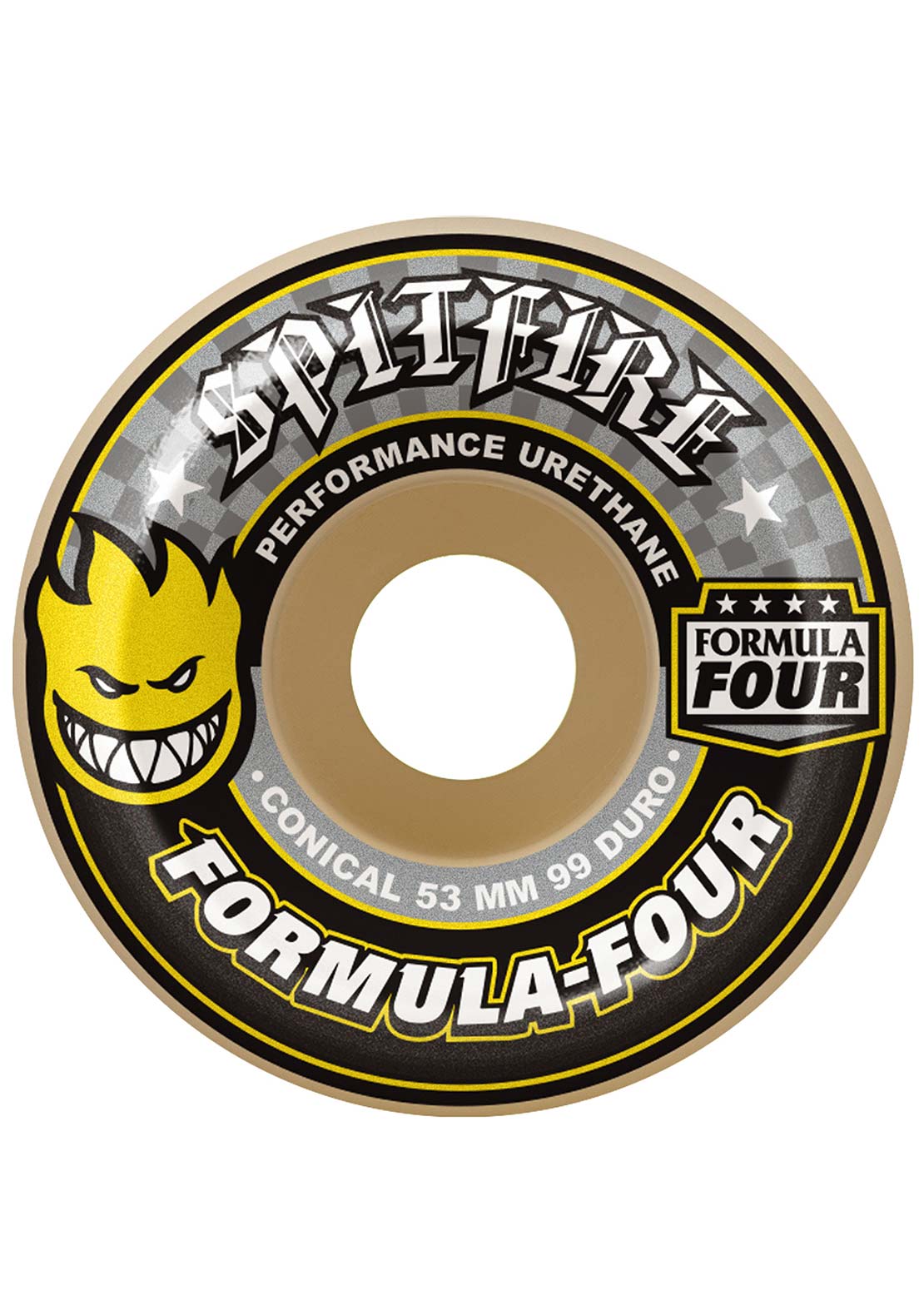 Spitfire F4 99D Conical Skateboard Wheels Yellow